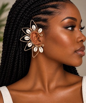 Zahara - Cowrie shell ear cuff