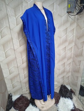 African Kimono and Palazzo Pants Set, Ankara Wide Leg Trouser Outfit Women's Matching Set
