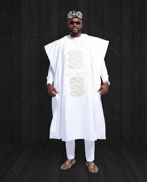 Agbada | African Wedding Suit for Men | Traditional Groom’s Suit | Dashiki | Robe Africain