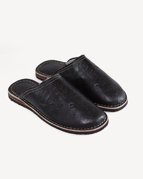 Genuine genuine leather slippers