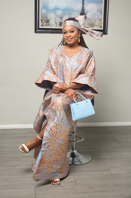 KINWA BUBU DRESS SOFT GOLD