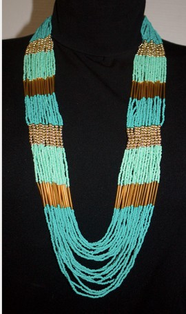 Long necklace "Annette Mbaye d'Erneville