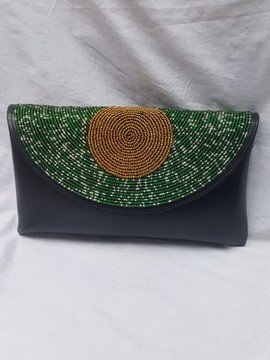 Beaded purse/ Leather purse/ clutch bags