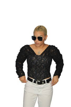 Lace overlay Bustier Blouse, Women Customed Made Blouse and Tops