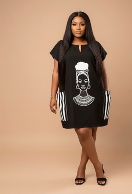 Omonike Short Shift Dress
