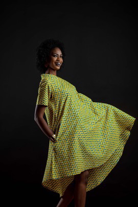Robe Malaïka (jaune)