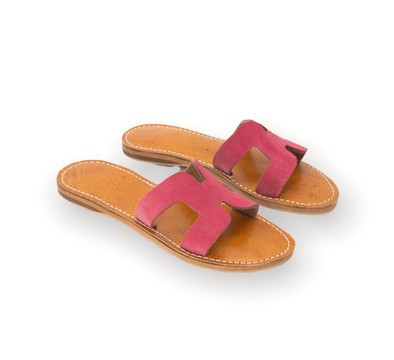 Sandale en cuir véritable haute qualité fait main mode femme