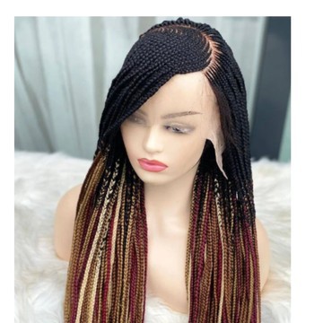 Braided Wig,. Cornrow Braid wig, Braids wig , Ket cornrow. Wig for black women