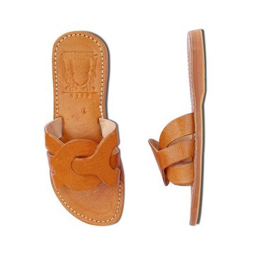 Sandale de plage en vrai cuir pour Femme