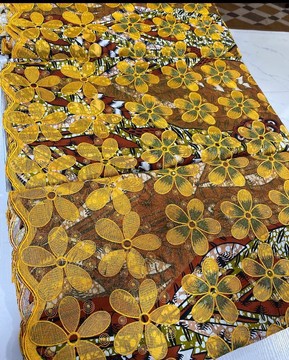 Embroidery Grand Glitter Super wax Vlisco/ Ankara Print