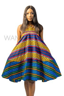 African Print Flare Dress, Ankara Dress, African Womens Clothing, Womens Clothing, Womens wear