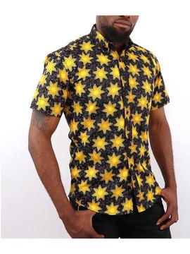 Chemise à imprimé africain Bright Sun
