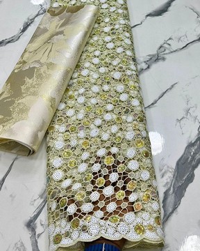 Dentelle pour femmes, dentelle de cordon, dentelle (5 yards)