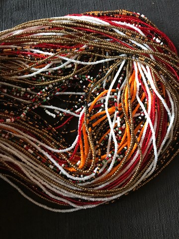 100 waist beads/belly beads/waist trainer/ african waist beads/slimmingbeads/ belly chains/Tie ons