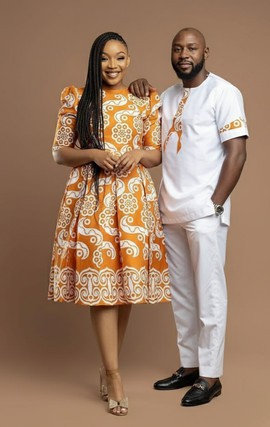 Vibrant Couple Attire: Embrace Tradition with Style