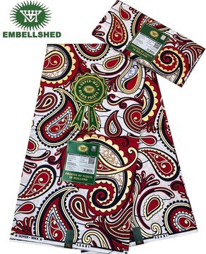 Embellished Ankara Wax Fabric 6 yards/African Fashion/ African fabric/ African dress