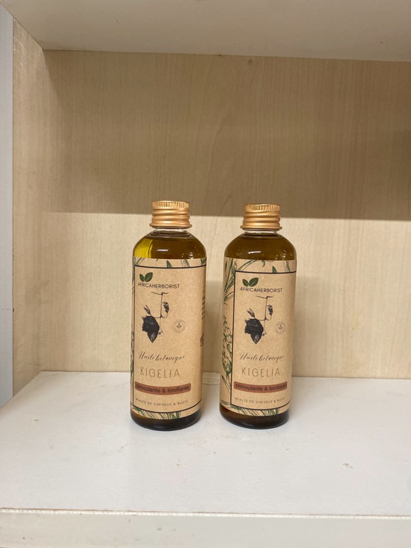 Huile 100% Bio De Kigelia Africana - 200ml - Soin Du Corps Naturel - Origine Gabon