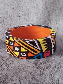 MAWU bracelet in multicolored WAX fabric-loincloths