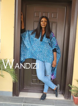 African Print Batwing Top, Ankara Top, Ankara Blouse