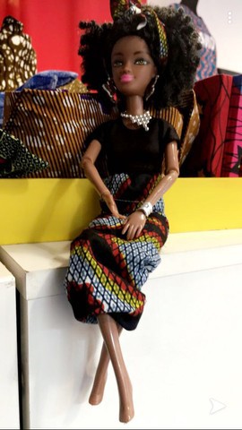 Black afro doll
