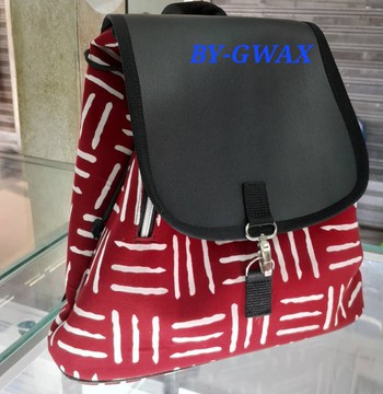 Bogolan &amp; Faux Leather Backpack