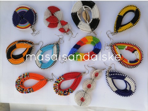 Maasai earrings / Wholesale maasai strings / Handmade earrings for women