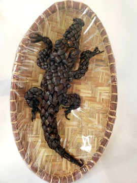 Décoration/ Art Vanille bourbon tressée: CROCO/ Madagascar/ Collection VAVASAHA"