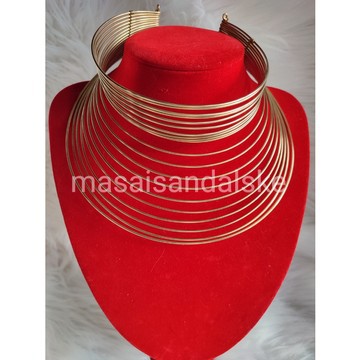 Collier en laiton africain, collier en laiton, collier tribal, collier Boho, collier élégant