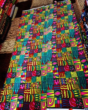 ige multicolour ankara fabric,  pure cotton