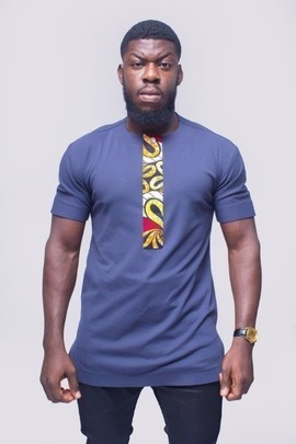 Ankara Jerser mix Tshirt,  Body Hug Tshirt, Tshirt, Touch of Ankara, Tshirt