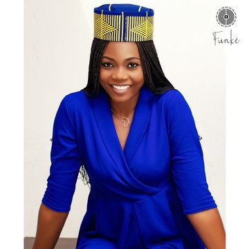 Makeda blue headdress