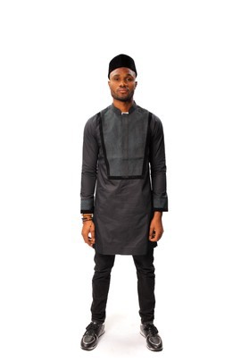 Half Collar Dress Shirt, African Men Shirt, African Clothing, Wandizi Shirt
