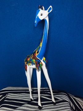 Hand painted giraffe