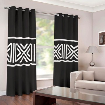 Cultural Unique Bath Mat White and Black Bathroom Rug (LARGER SIZES AVAILABLE)