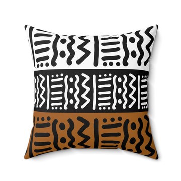 (2 Sets) - Kuba Cloth Pillow Covers | African Modern Decor  (MORE SIZES AVAILABLE)