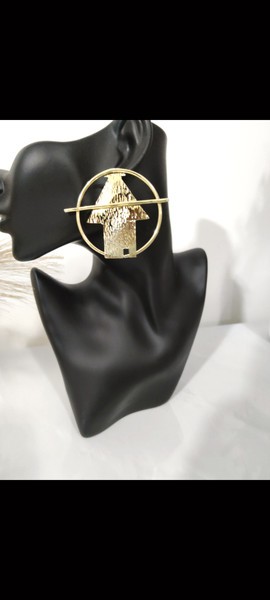 Astra Brass Earrings