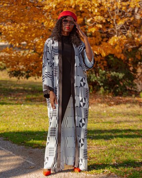 Kimono mousseline fluide « Reine Kassa »