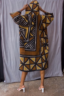 Summertime Hooded Bogolan Cloak (Pre-Order)
