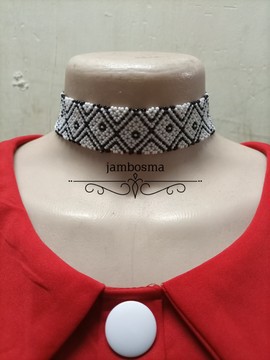 Collier perlé, collier femme, tour de cou Maasai, collier perlé africain, collier moderne