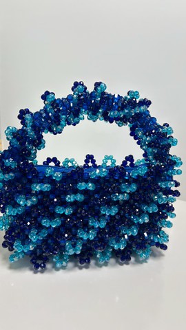 Arianna handmade beaded bag NYFW