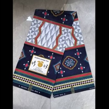 Tissu pagne Ndop Toghu Cameroun en coton léger 2 yards