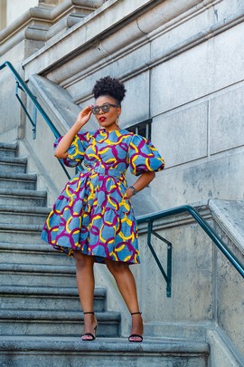 URBI MULTICOLOURED DRESS