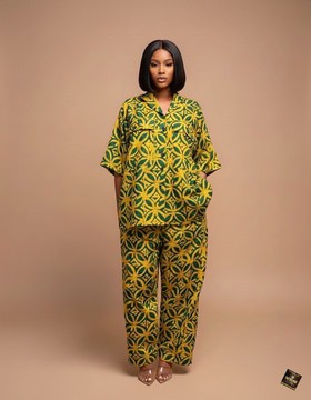 Ensemble deux pièces en batik Adunola