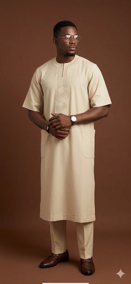 Cream/blonde Senator Kaftan