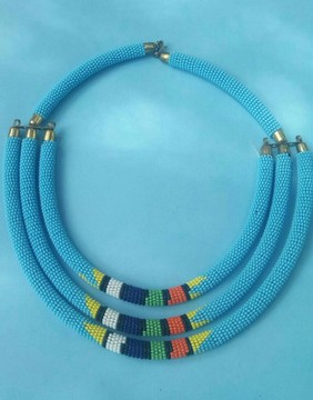 3 in 1 necklace/Zulu necklaces/ maasai necklace/ African chain