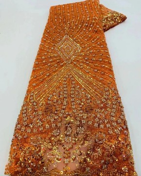 Beaded Lace fabric for women, women lace fabric (5 yards )