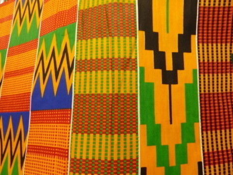 Ivory / Ghana Aghanis Wax Fabric