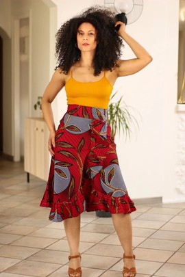 High waist skirt "Grotto" waxkundadesign