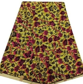 COUPON FABRIC WAX AFRICAN motif: pepper leaf