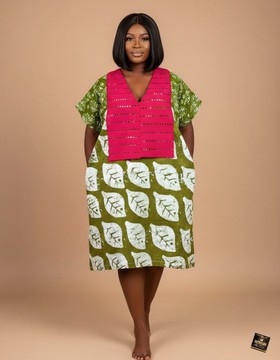 Verdant Leaf Kaftan